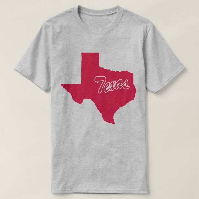 T-shirt State Of Texas Shape (Design devant)
