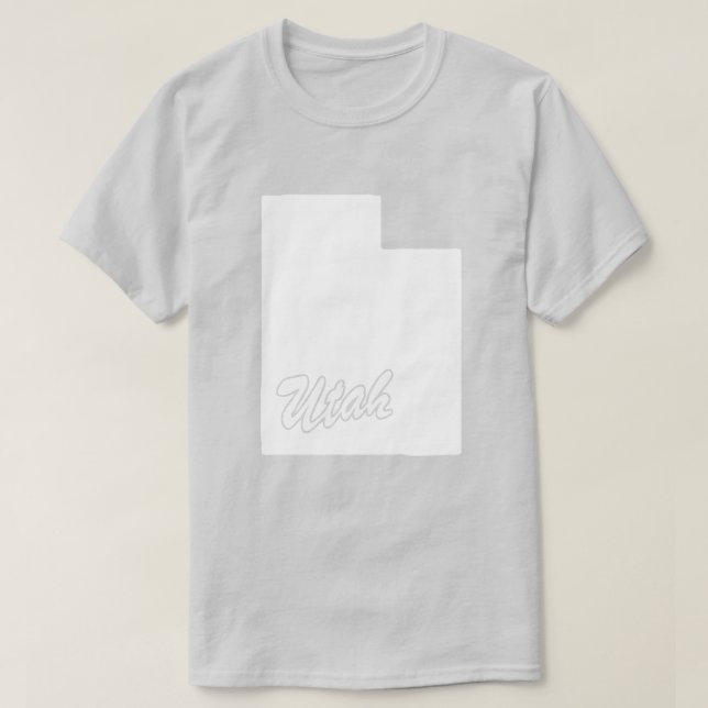 T-shirt State Of Utah Shape (Design devant)