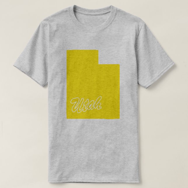 T-shirt State Of Utah Shape (Design devant)