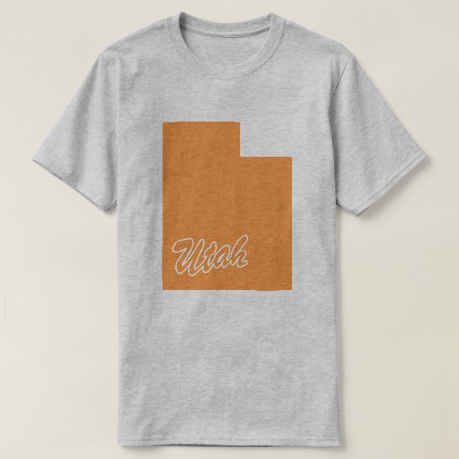 T-shirt State Of Utah Shape (Design devant)