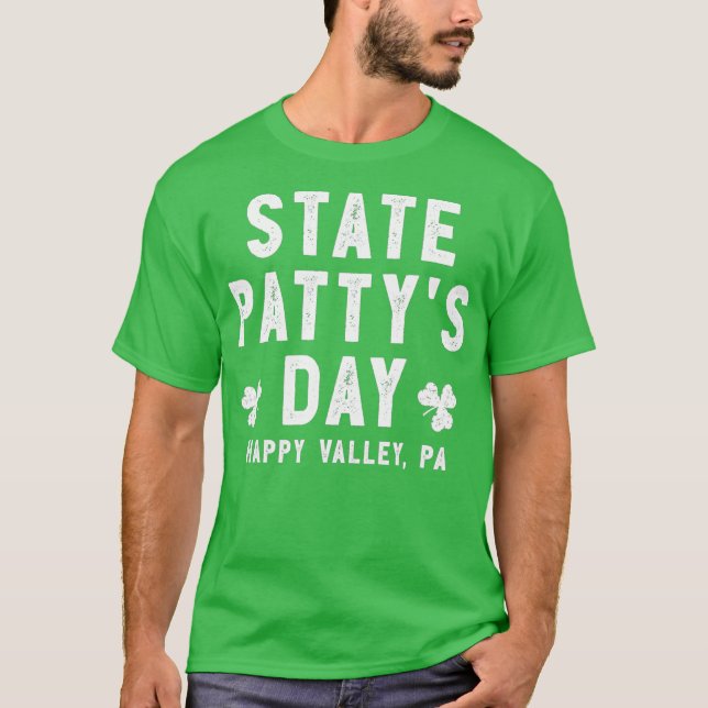 T-shirt State Pattys Day  Happy Valley Beer Drinking (Devant)