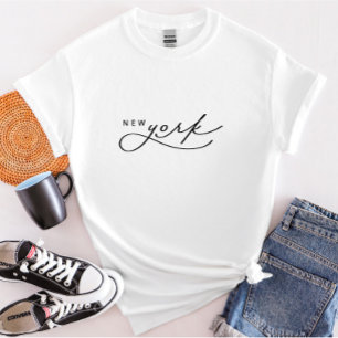 T-shirt State pour femmes de New York Script