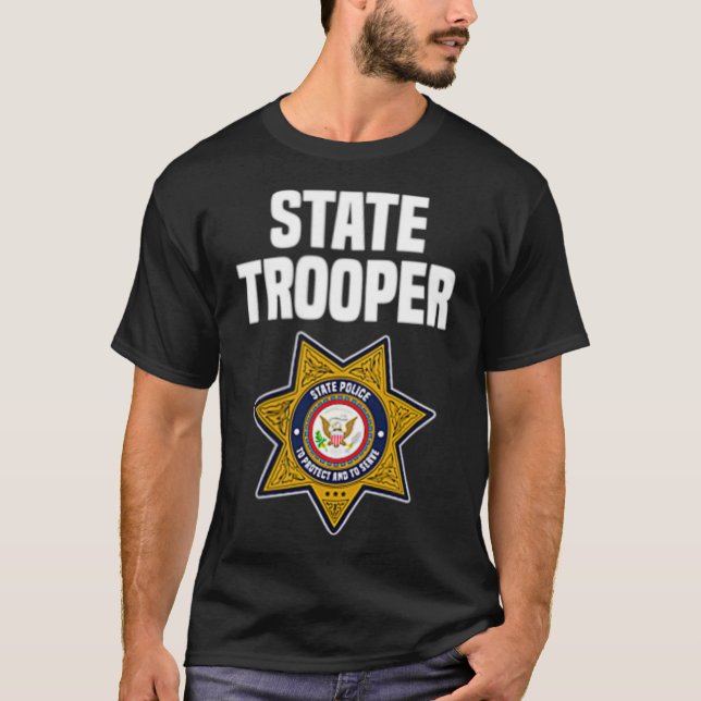 T-shirt State Trooper Highway Patrol Police Officer (Devant)