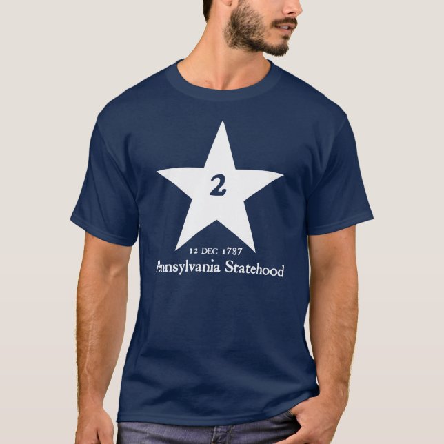 T-shirt Statehood de la Pennsylvanie (Devant)