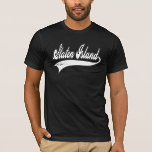 T-shirt staten l'île New York - blanc