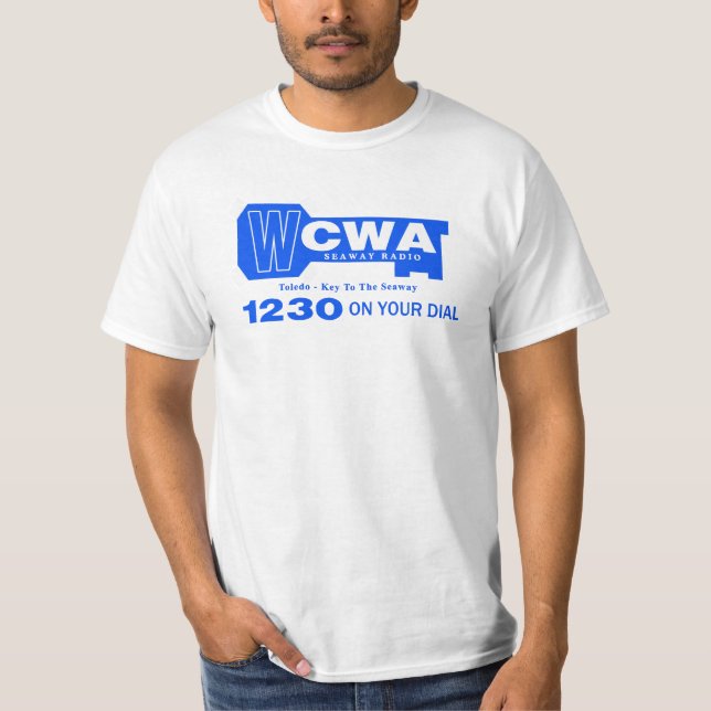 T-shirt Station 1230 de musique des années 1960 de WCWA (Devant)