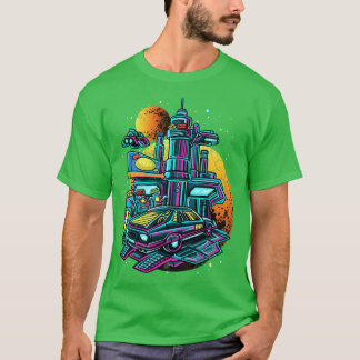T-shirt Station de gaz rétro Artisanat spatial UAPS