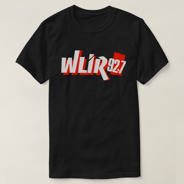 T-shirt Station de radio Wlir 92,7 (Design devant)