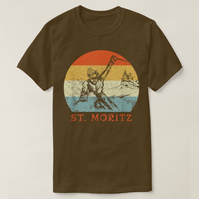 T-shirt Station de ski (Design devant)