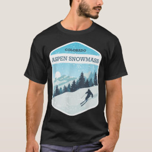 T-shirt Station de ski Aspen snowmass colorado snowboardin