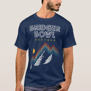 T-shirt Station de ski Bridger Bowl Montana 1980s Retro