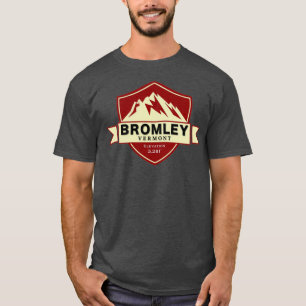 T-shirt Station de ski de Bromley Mountain Zone Sticker Ve