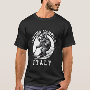 T-shirt Station de ski de Cortina d'Ampezzo Alpes italienn
