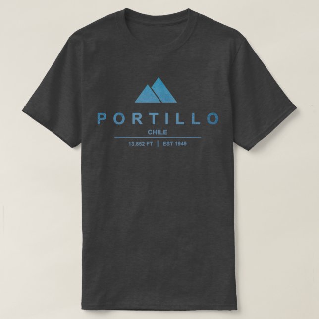 T-shirt Station de ski de Portillo Chili Essentiel (Design devant)