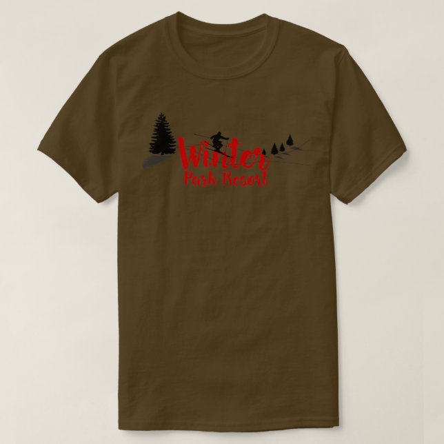 T-shirt Station de ski de Winter Park (Design devant)