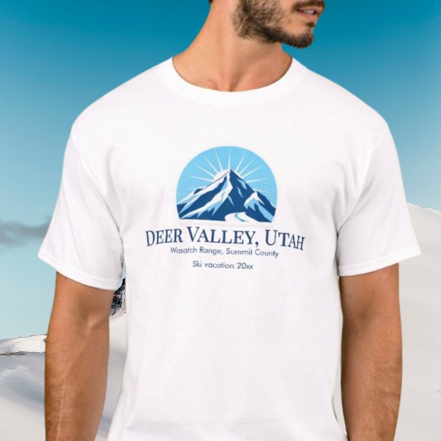 T-shirt Station de ski Deer Valley Utah Wasatch (Créateur téléchargé)