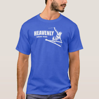 T-shirt Station de ski Heavenly Californie Nevada Skieuse