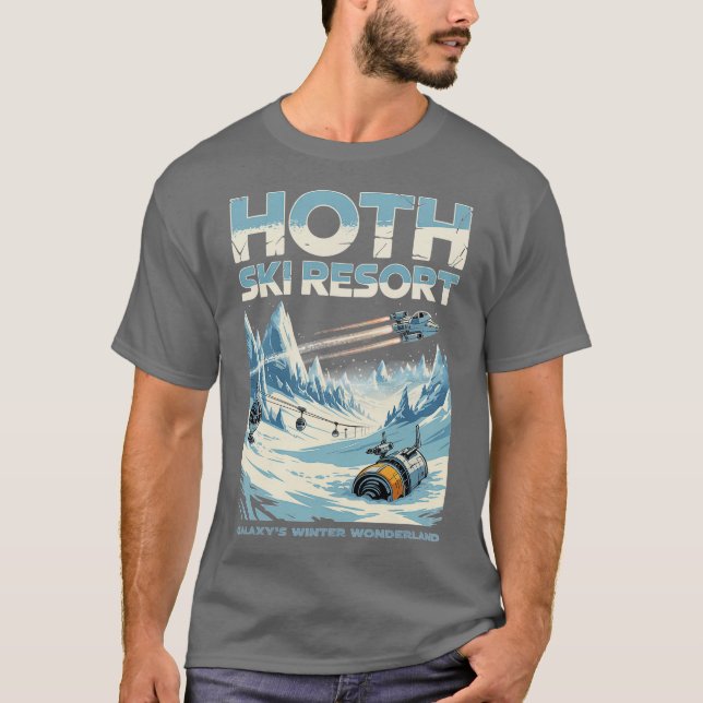 T-shirt Station de ski Hoth (Devant)