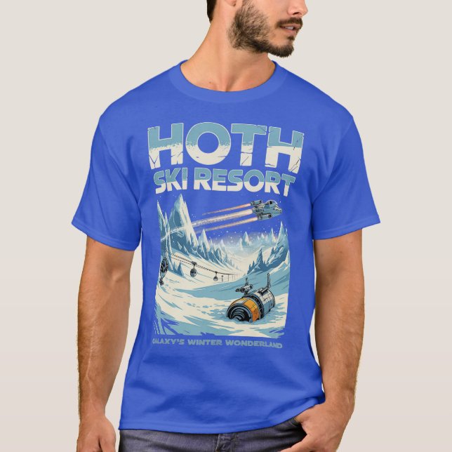 T-shirt Station de ski Hoth (Devant)