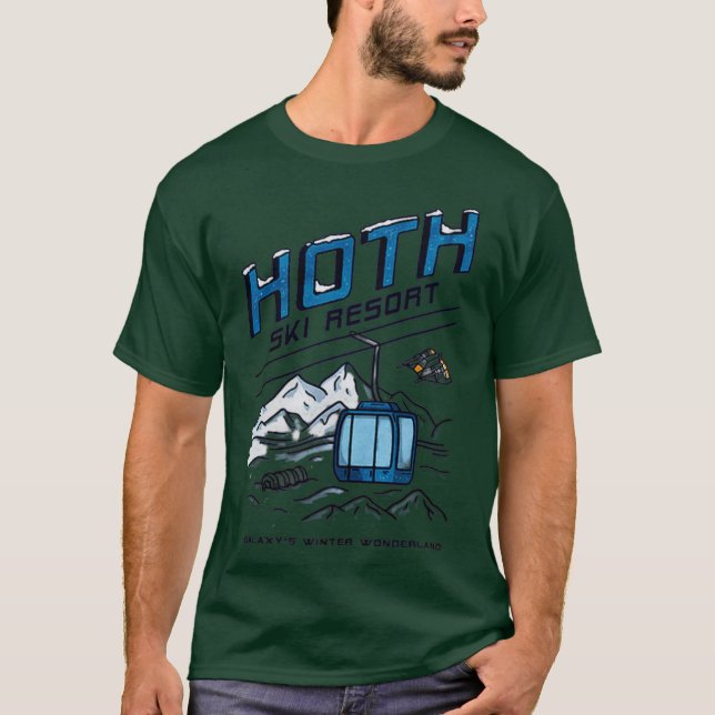 T-shirt Station de ski Hoth drôle (Devant)
