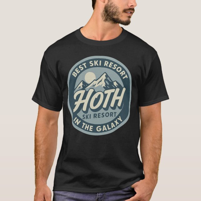 T-shirt Station de ski Hoth Meilleure station de ski dans  (Devant)