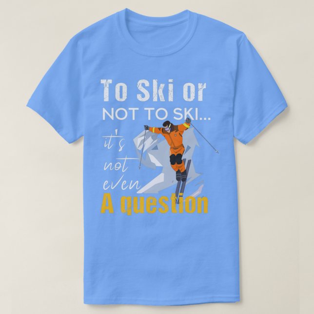 T-shirt Station de ski Jet ski pour skier ou non (Design devant)