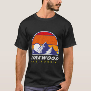 T-shirt Station de ski Kirkwood Californie Usa Rétro 1980s