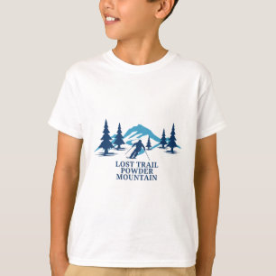 T-shirt Station de ski Lost Trail Powder Mountain Idaho Sk