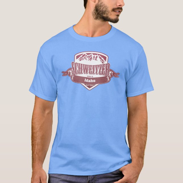 T-shirt Station de ski Schweitzer Idaho (Devant)