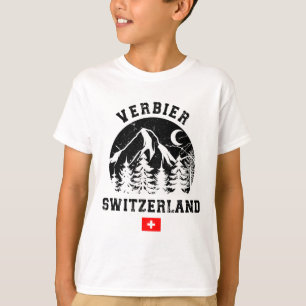 T-shirt Station de ski Verbier Suisse Alpes Ski alpin