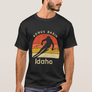 T-shirt Station de ski vintage Bogus Sin Idaho Montagne 