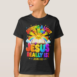 T-shirt Station d'illumination éclairant qui est Jésus