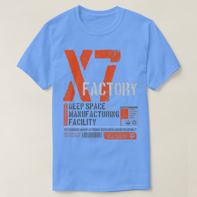 T-shirt Station d'usine X7 (Design devant)