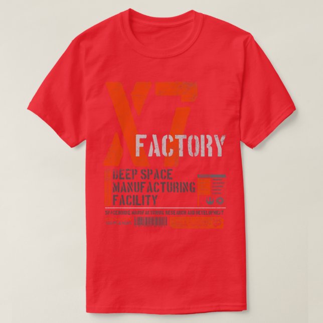 T-shirt Station d'usine X7 (Design devant)