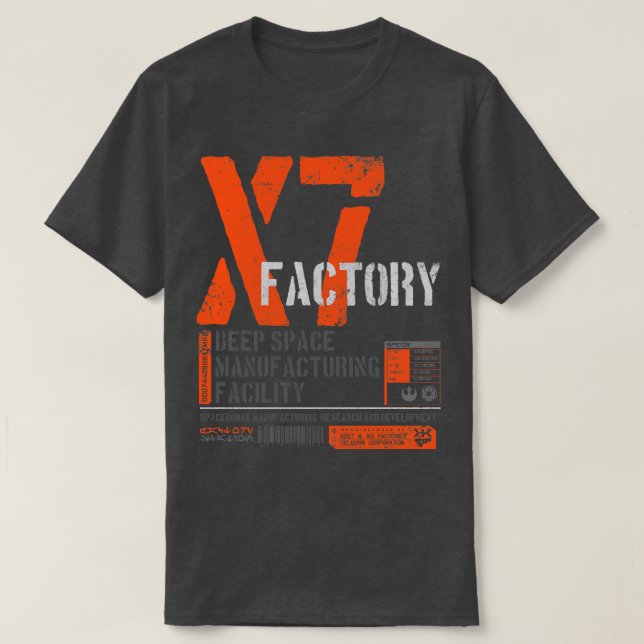 T-shirt Station d'usine X7 (Design devant)
