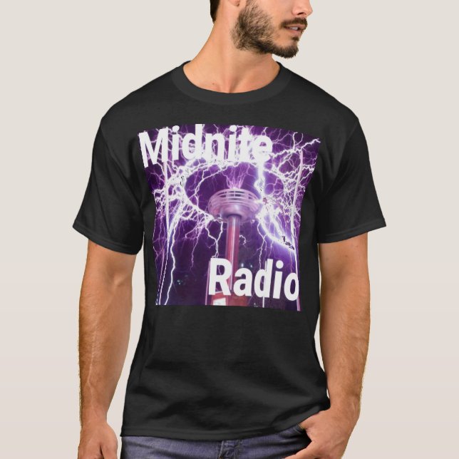 T-shirt Station Internet Souterraine Midnite Radio (Devant)
