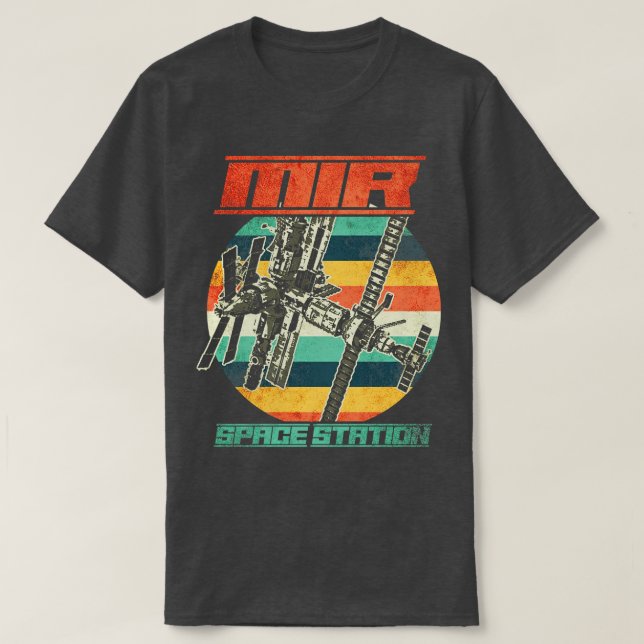 T-shirt Station spatiale soviétique Mir 2 (Design devant)