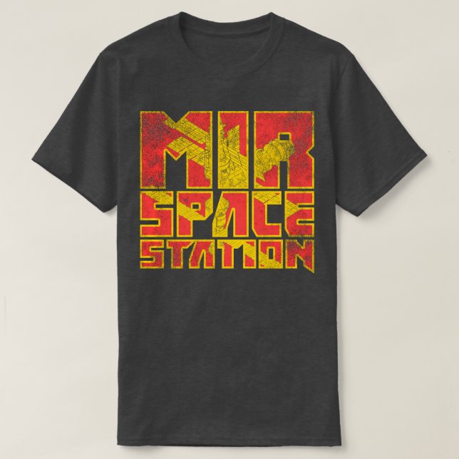 T-shirt Station spatiale soviétique Mir 6 (Design devant)