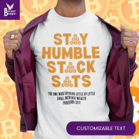 STATIONNEZ HUMBLE STACK SATS Bitcoin personnalisé 