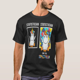 T-shirt Statisticien Personnes Avec Autisme Puzzle Licorne