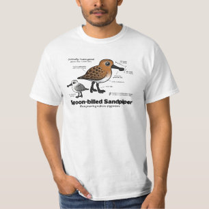 T-shirt statistiques Cuillère-affichées de bécasseau