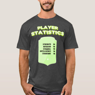 T-shirt Statistiques de joueur de sport ami famille