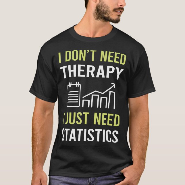 T-shirt Statistiques sur la thérapie (Devant)