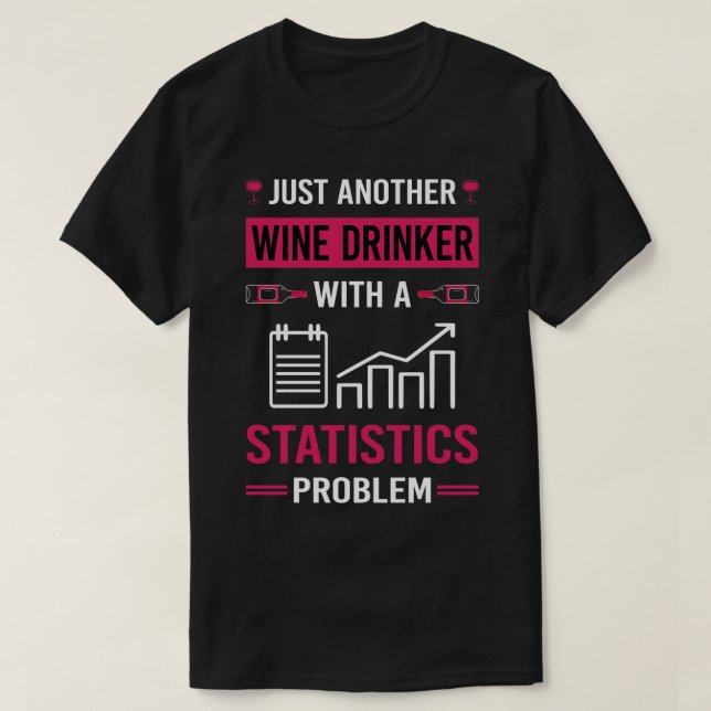 T-shirt Statistiques sur les boissons (Design devant)