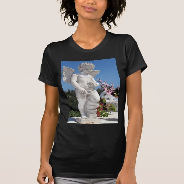 T-shirt Statue Angel En Noir (Devant)