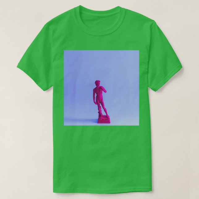 T-shirt Statue antique violette (Design devant)