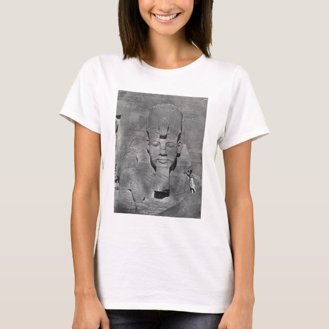T-shirt Statue colossale de Ramsès II à Abou Simbel, 1850 (Devant)