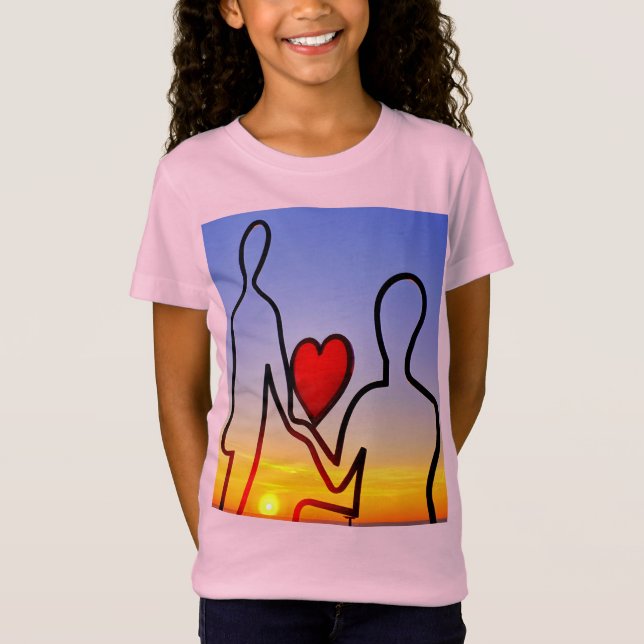 T-Shirt statue d'amour (Devant)