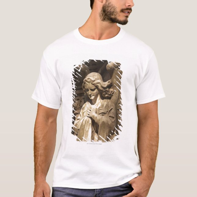 T-shirt Statue d'ange avec les mains croisées, Buenos (Devant)