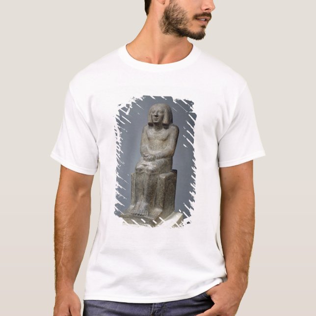 T-shirt Statue d'Ankh, prêtre de Horus, pe dynastique tôt (Devant)
